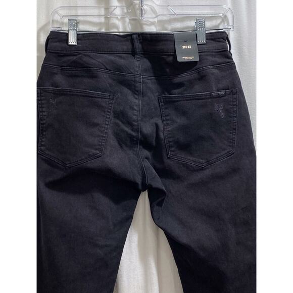 Scotch and Soda Maison Scotch The Skim Super Slim Size 29/32 Black Jeans New - Picture 9 of 16